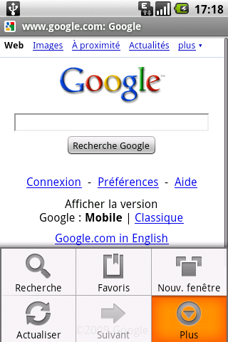 Changement User Agent Android